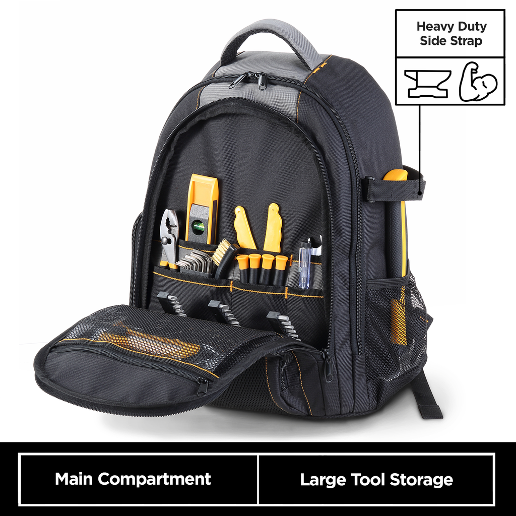 Heavy-Duty Multipurpose Tool Bag with Padded Carrying Strap