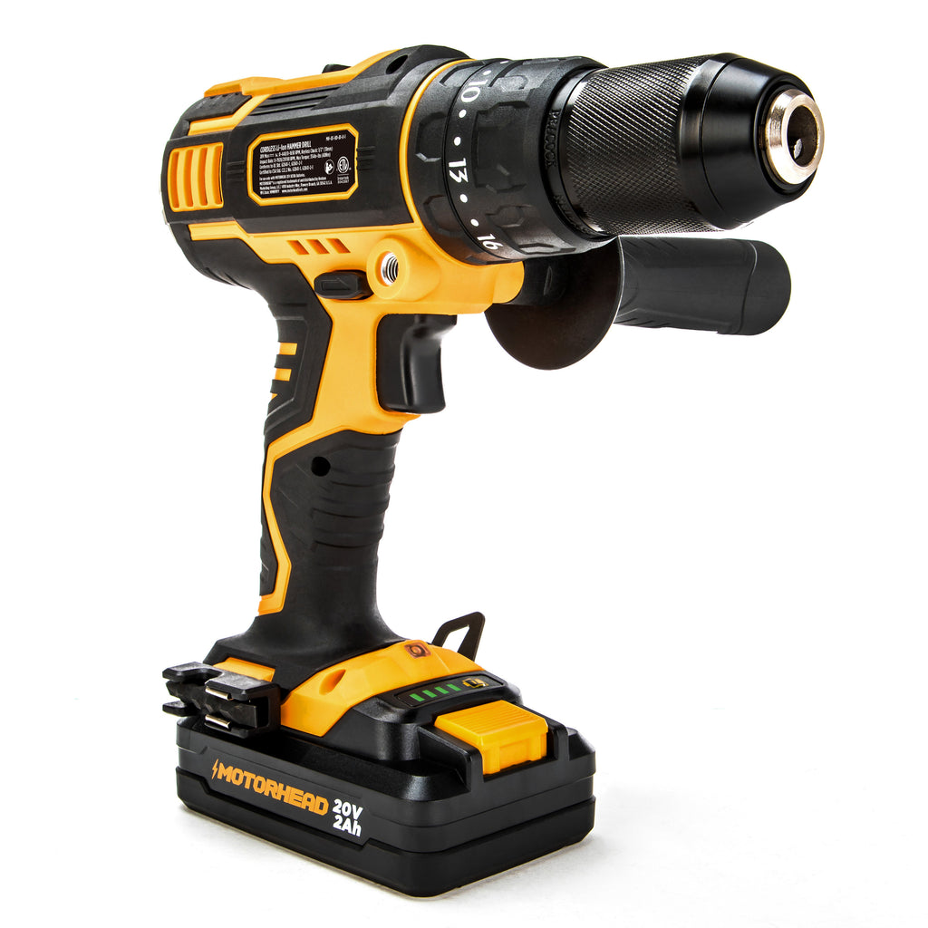 20V ULTRA Li-Ion Cordless Hammer Drill – MOTORHEAD STEELHEAD Tools