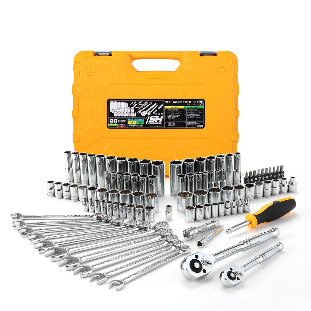 Mechanics Tool Set - ANSI (98 Piece)-Motorhead & Steelhead Tools