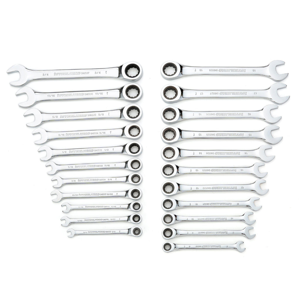 Grip Tight Tools 5 Pieces 8,10,12,14,17mm Ratcheting Wrench Set